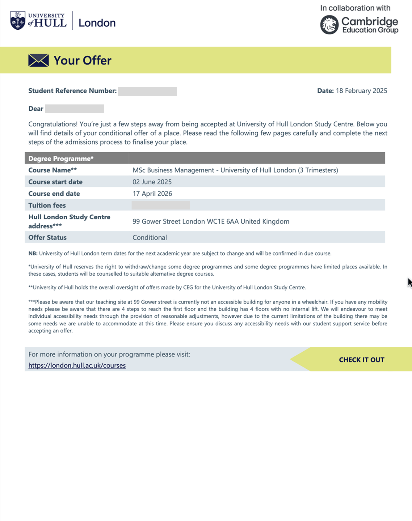 offer letter