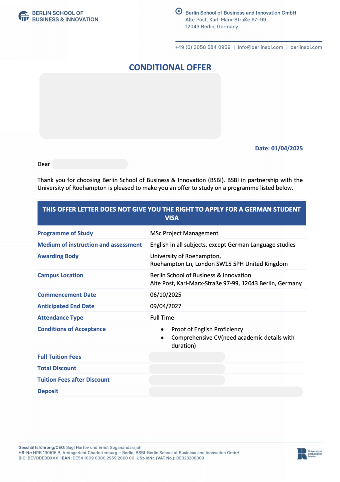 offer letter