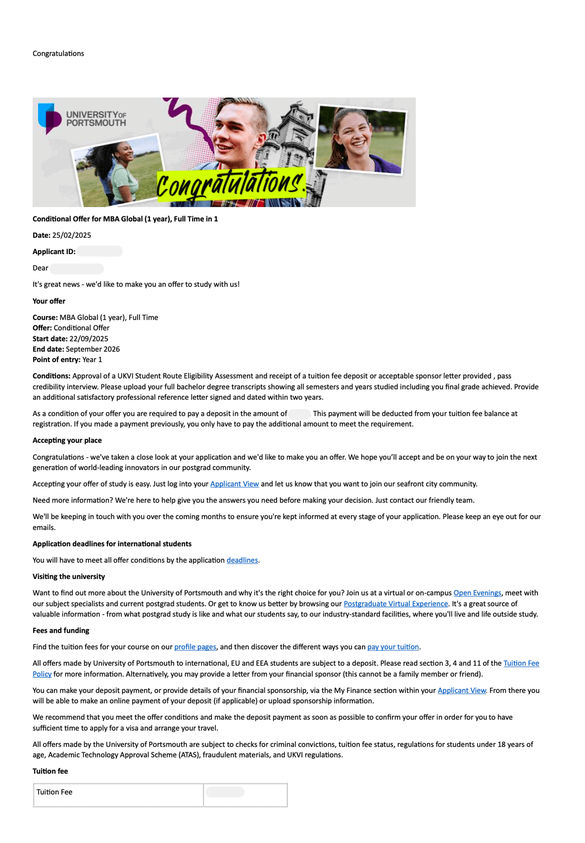 offer letter